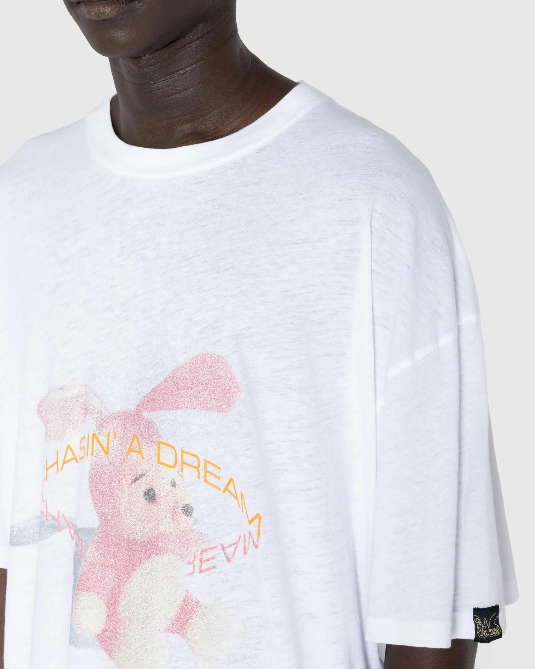 Martine Rose Oversized S/S T-Shirt White/Noisy Bunny- Tops