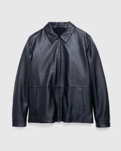 Meta Campania Collective Owen Calf Leather Coaching Jacket- Outerwear