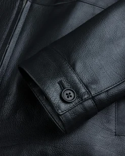 Meta Campania Collective Owen Calf Leather Coaching Jacket- Outerwear