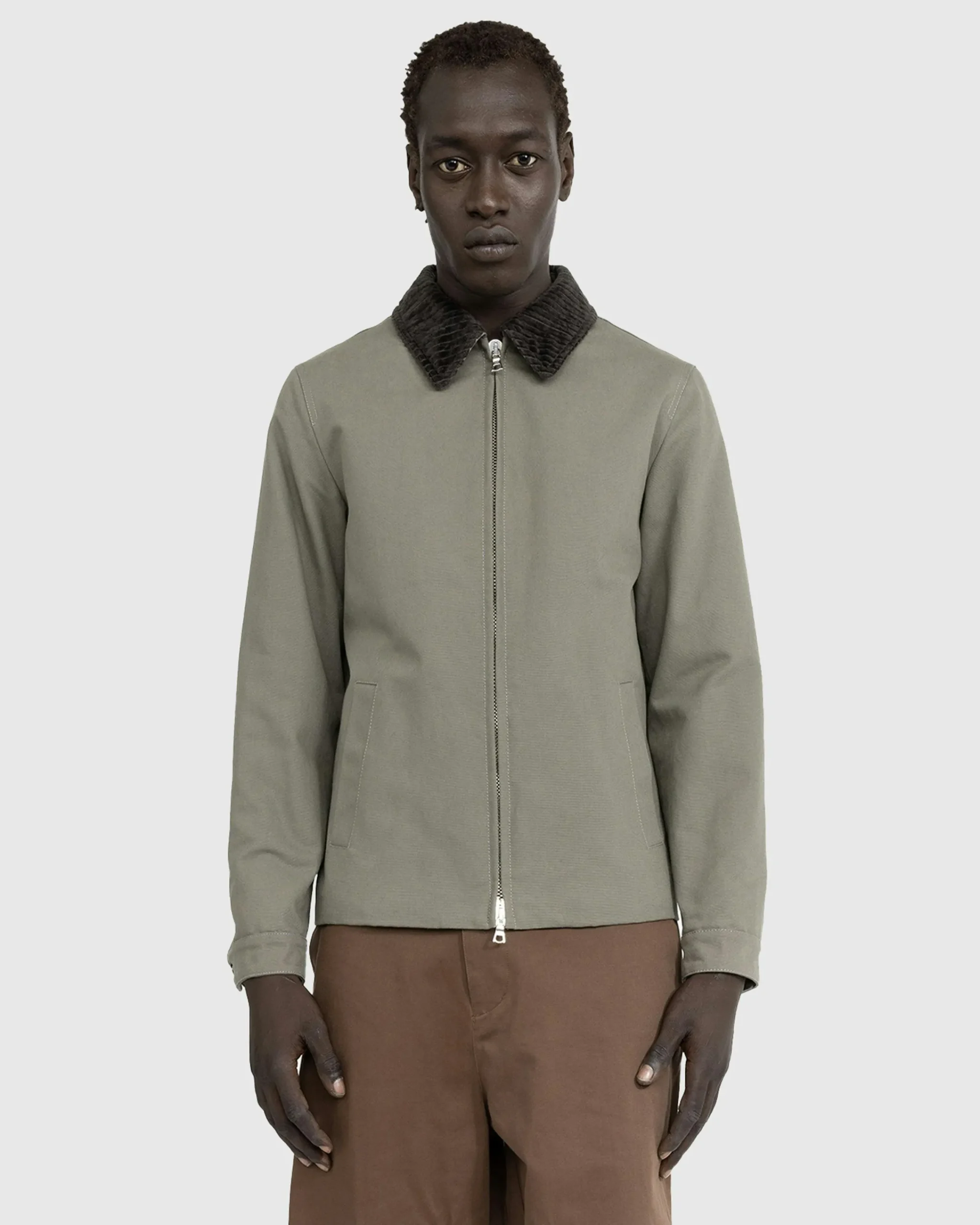 Meta Campania Collective Owen Zip-Up Jacket Weimaraner Grey- Outerwear