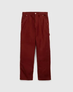 Highsnobiety HS05 Oxford Canvas Carpenter Trousers Red- Pants