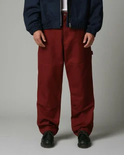 Highsnobiety HS05 Oxford Canvas Carpenter Trousers Red- Pants