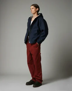 Highsnobiety HS05 Oxford Canvas Carpenter Trousers Red- Pants