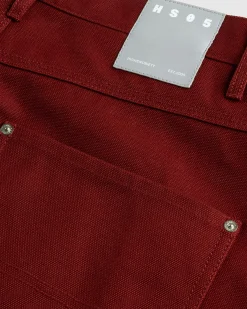 Highsnobiety HS05 Oxford Canvas Carpenter Trousers Red- Pants