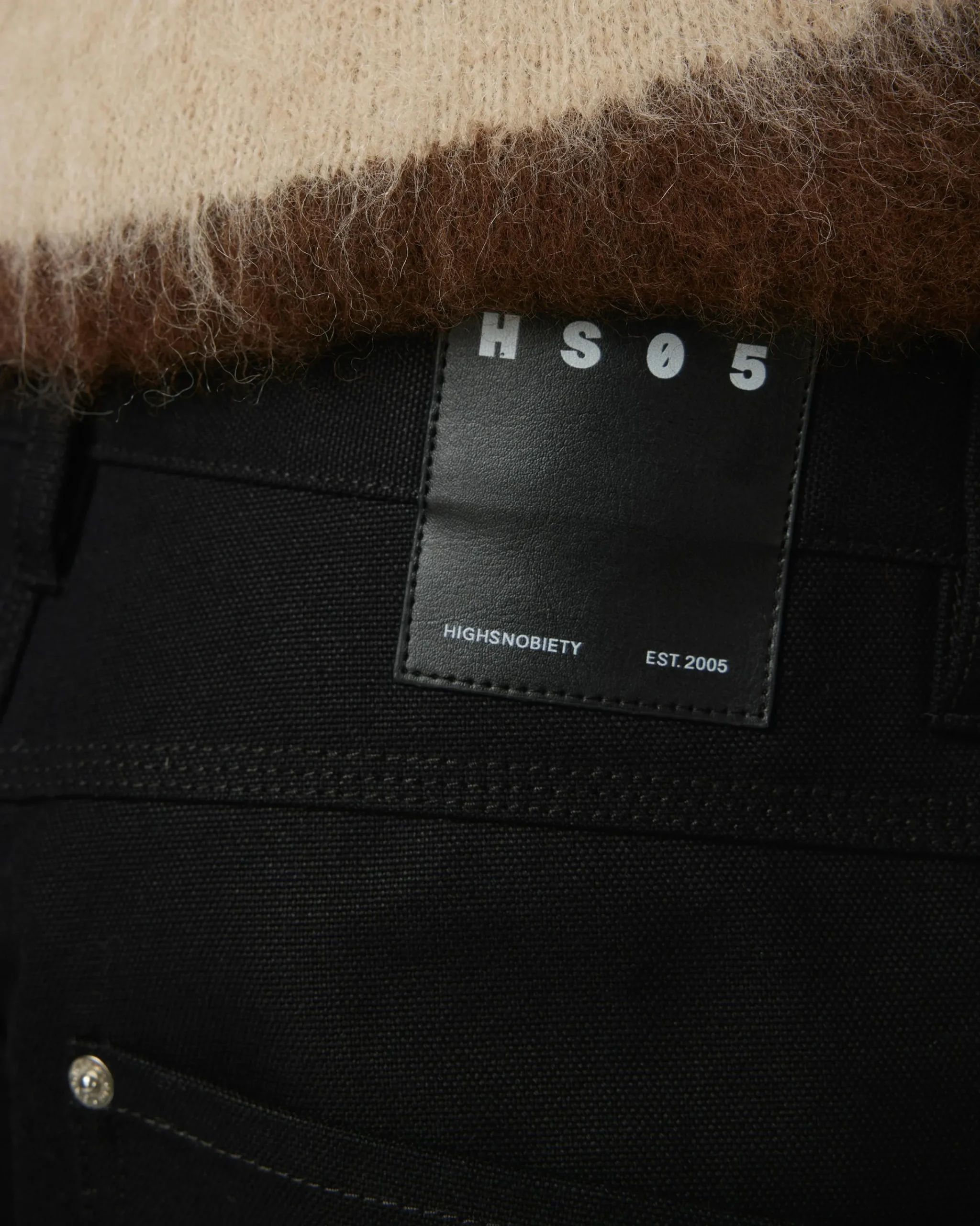 Highsnobiety HS05 Oxford Canvas Carpenter Trousers Black- Pants