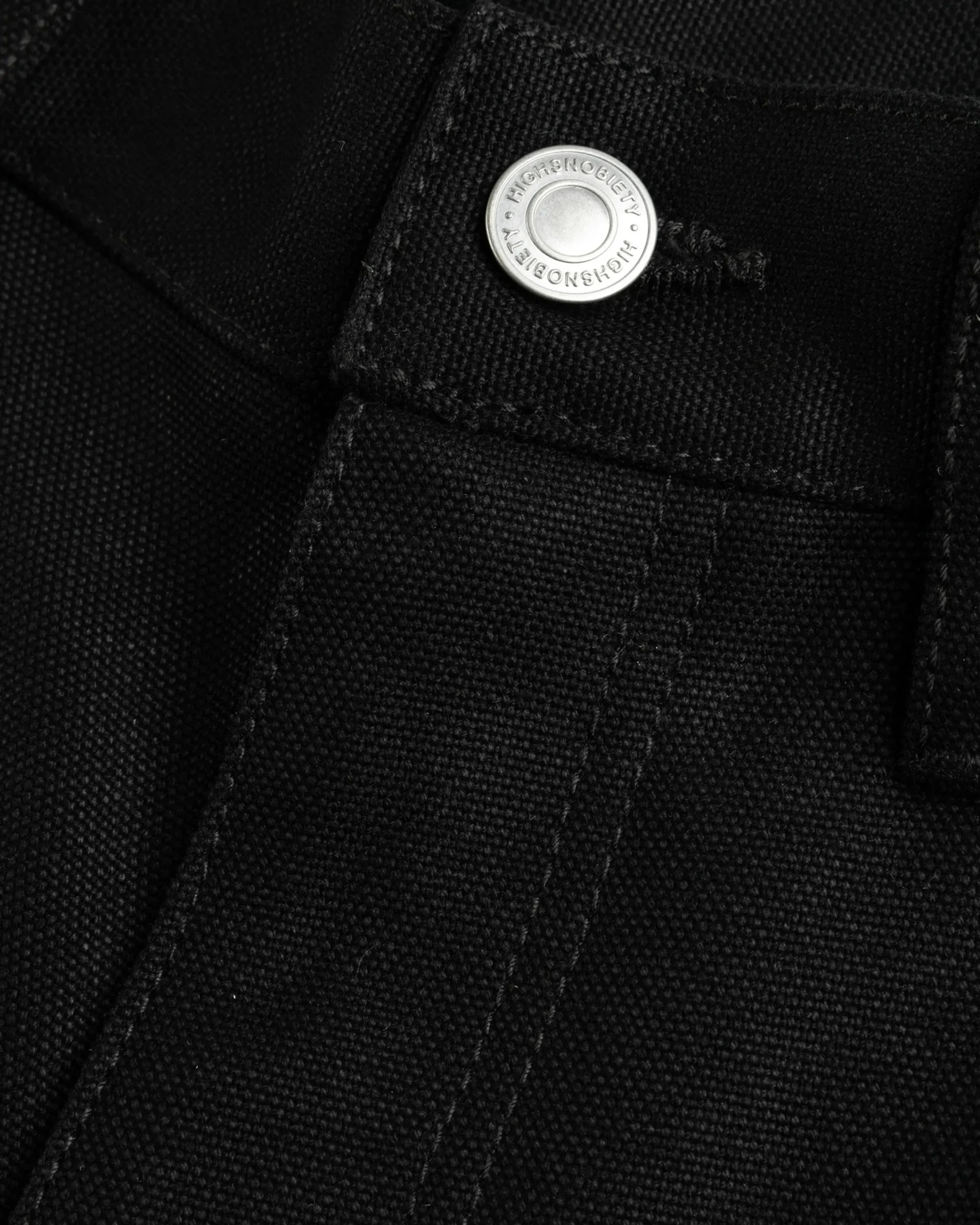 Highsnobiety HS05 Oxford Canvas Carpenter Trousers Black- Pants