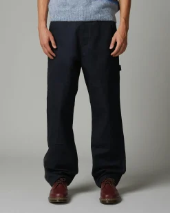 Highsnobiety HS05 Oxford Canvas Carpenter Trousers Navy- Pants
