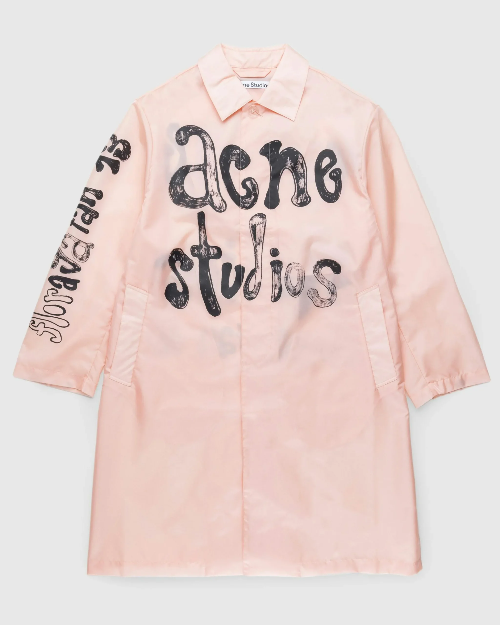 Acne Studios Packable Trench Coat Pink- Outerwear