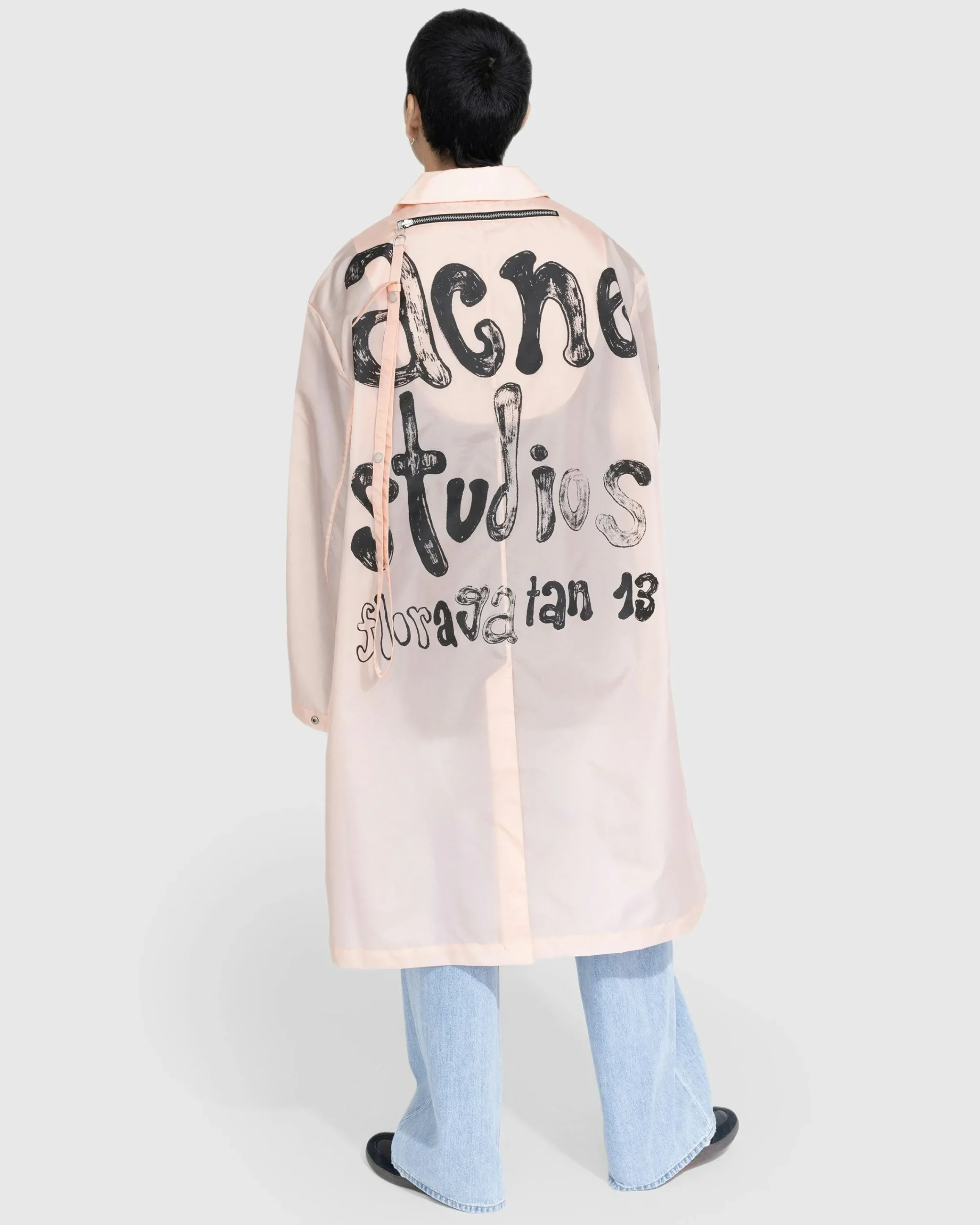 Acne Studios Packable Trench Coat Pink- Outerwear