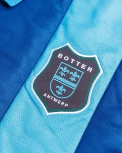 Botter Padded L/S Polo Striped Blue- Tops