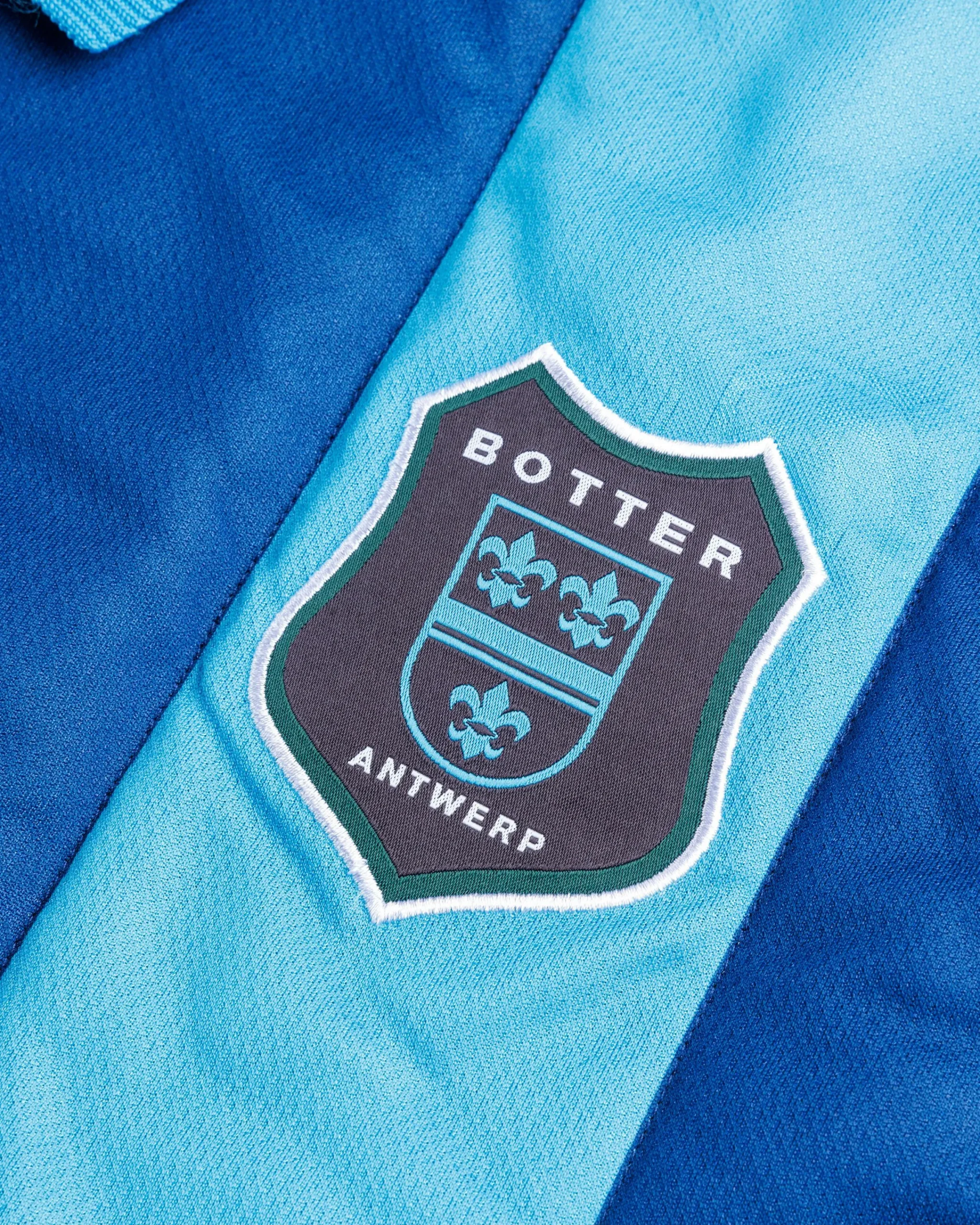 Botter Padded L/S Polo Striped Blue- Tops