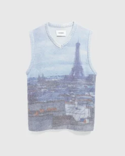 Highsnobiety Paris Cityscape Sweater Vest- Knitwear