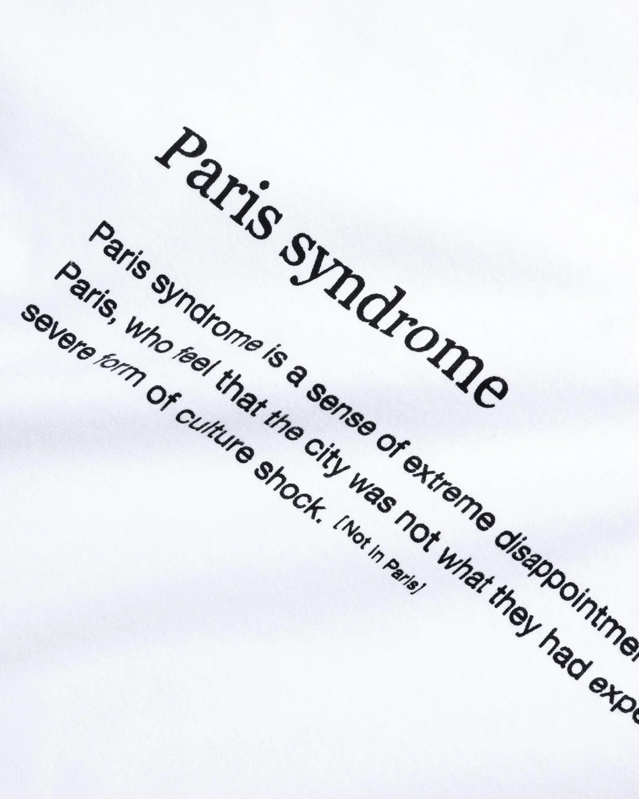 Highsnobiety Paris Syndrome T-Shirt- Tops