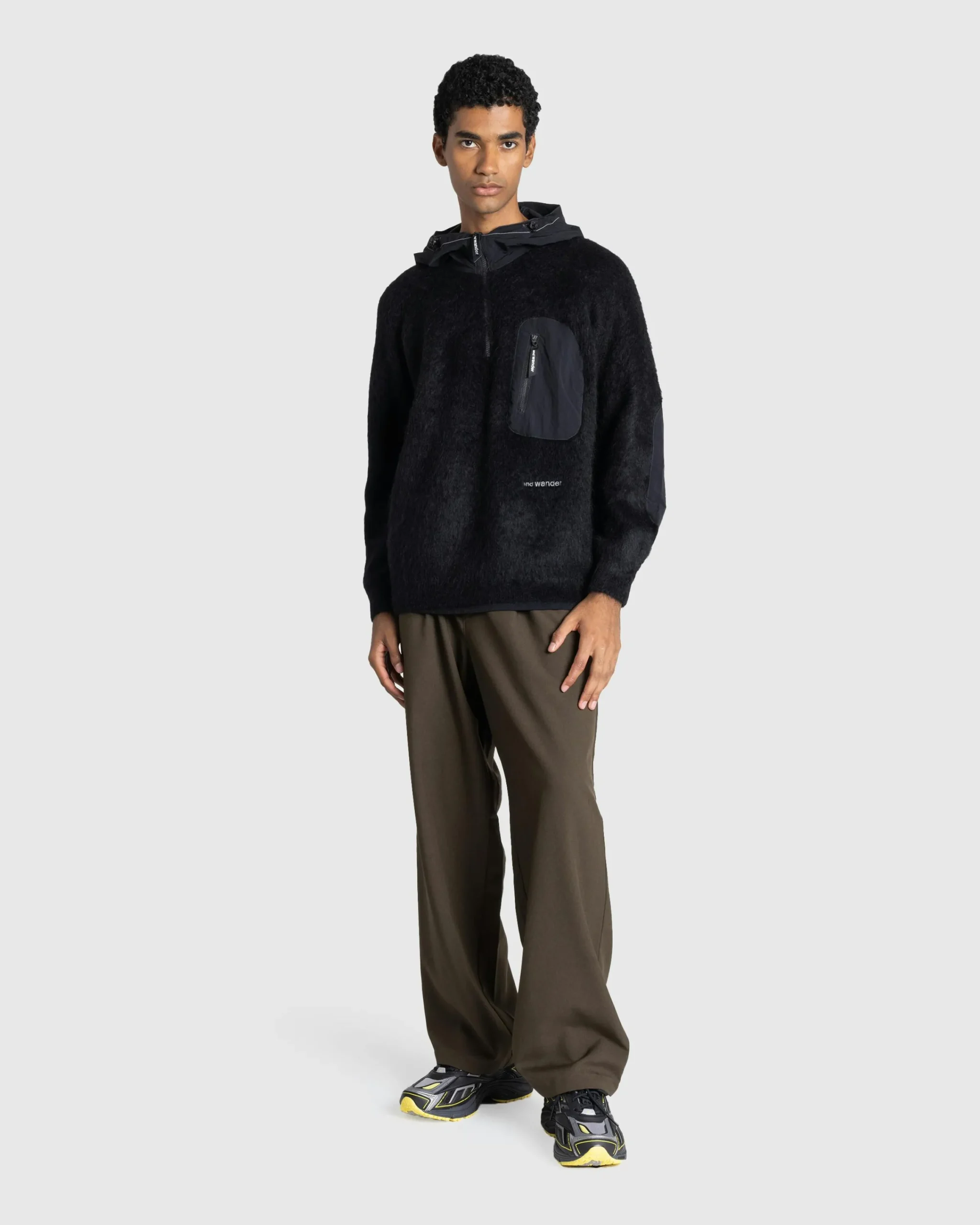 And Wander PE Melange Twill Wide Pants- Pants