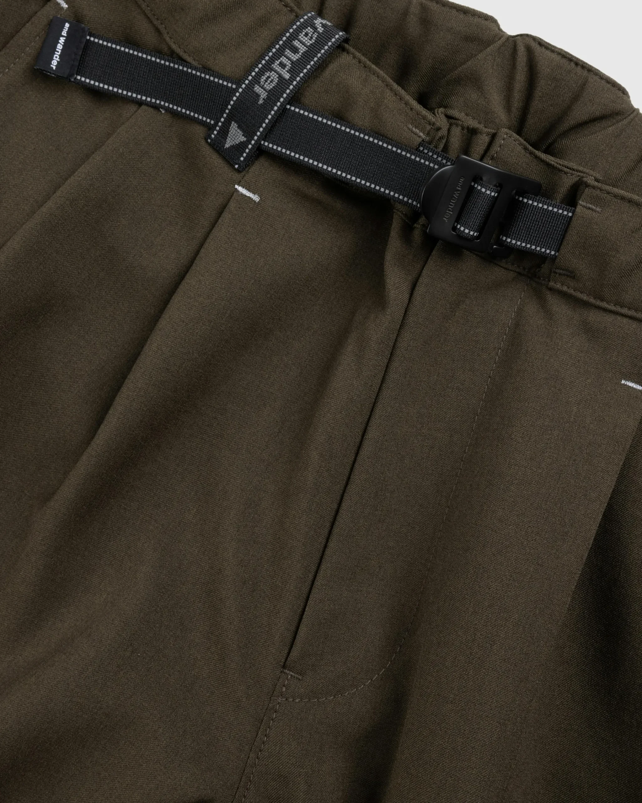 And Wander PE Melange Twill Wide Pants- Pants