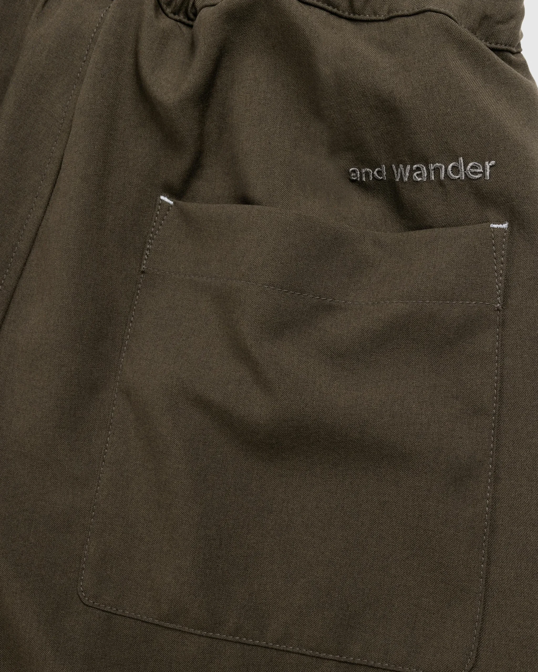 And Wander PE Melange Twill Wide Pants- Pants