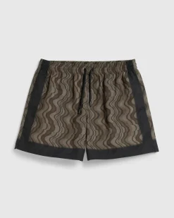 Dries van Noten Phibbs Swim Shorts Ombre Brown- Swimwear