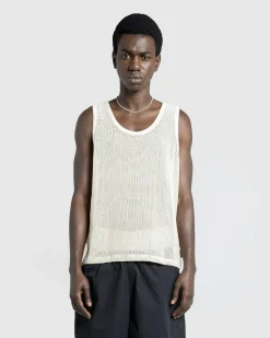 Highsnobiety HS05 Pigment Dyed Mesh Tank Top- Tops