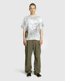 Acne Studios Plaster Print T-Shirt Faded Black- Tops