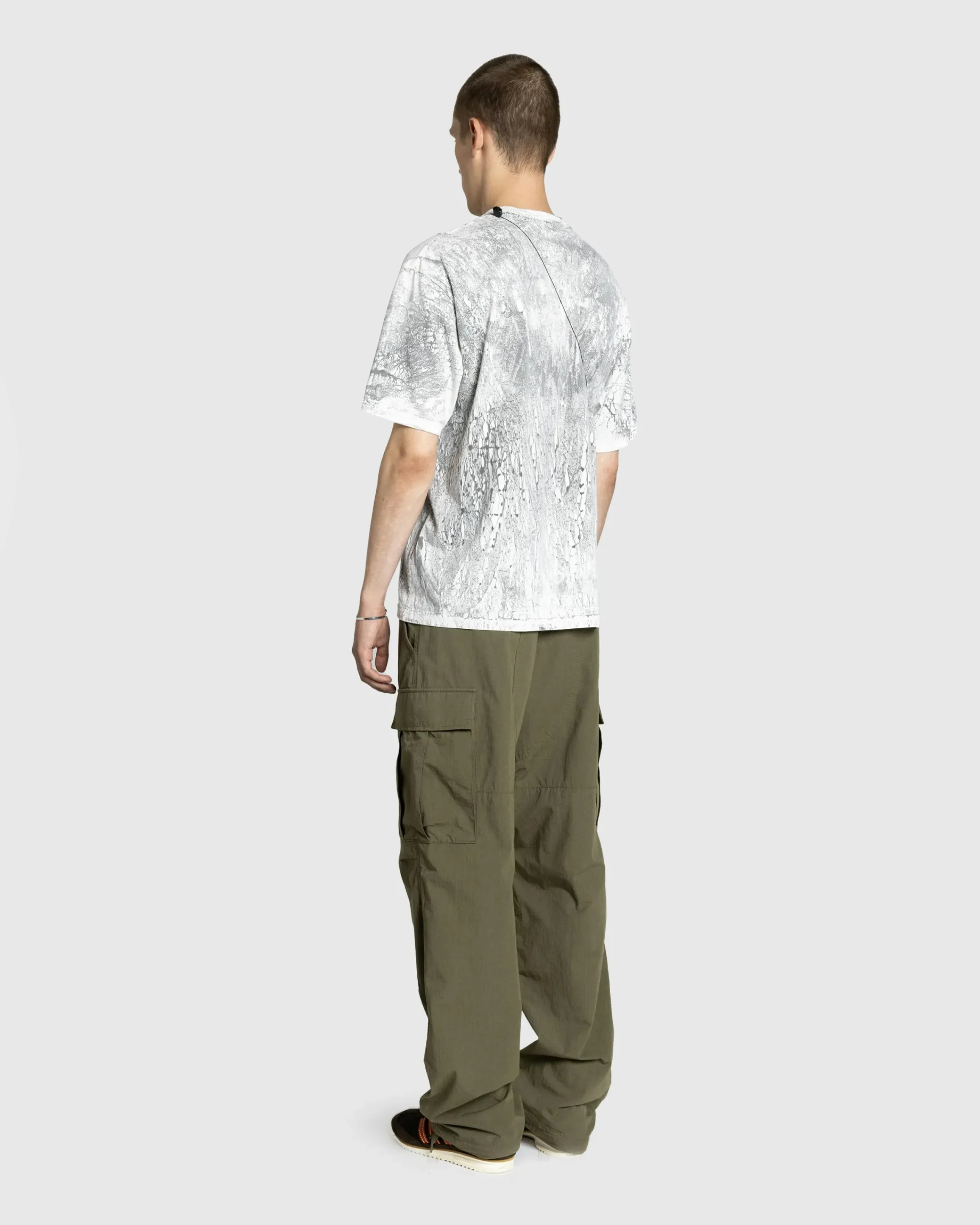Acne Studios Plaster Print T-Shirt Faded Black- Tops