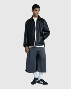 Y-3 Pleather Jacket- Outerwear