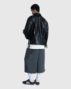 Y-3 Pleather Jacket- Outerwear