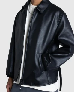 Y-3 Pleather Jacket- Outerwear