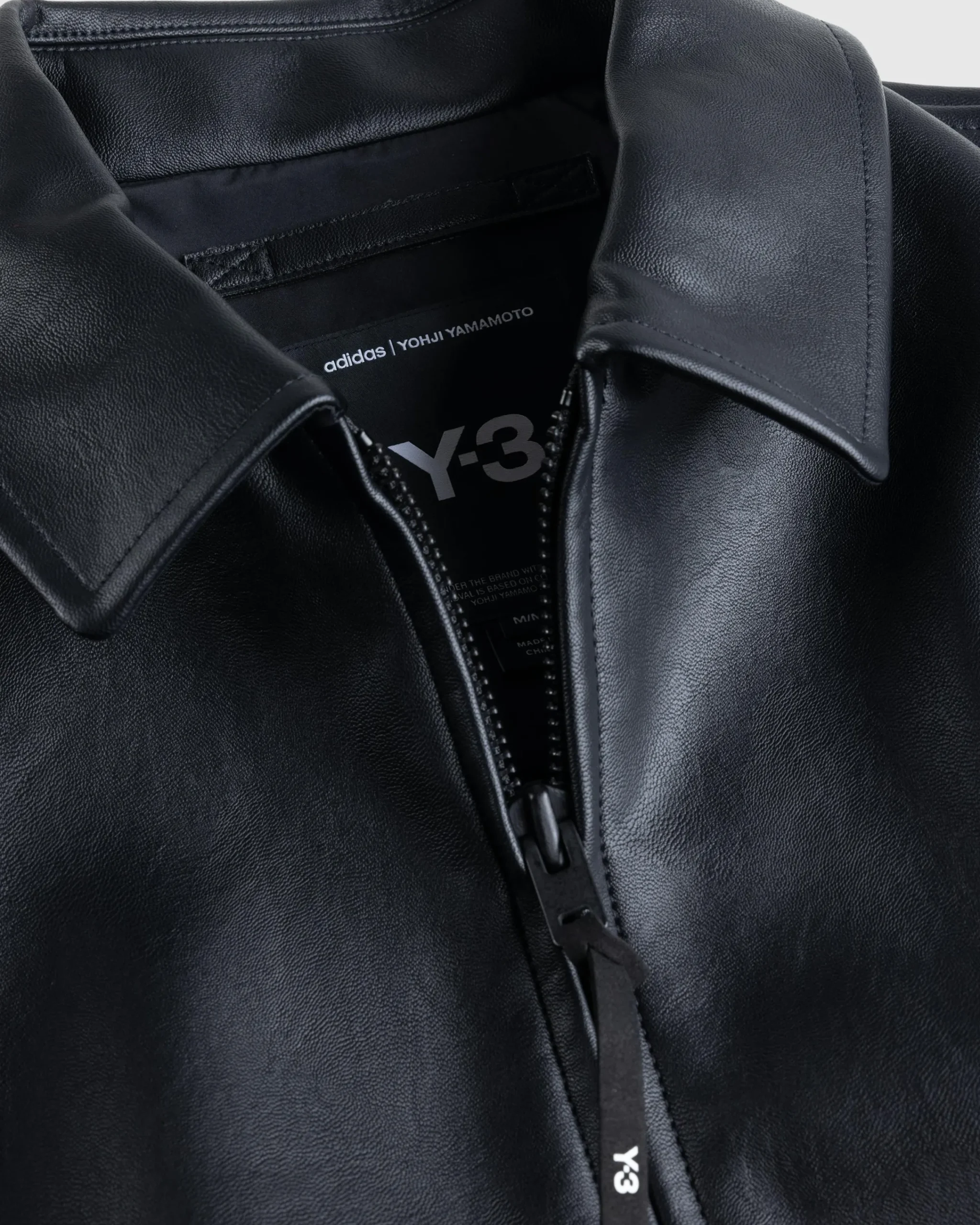 Y-3 Pleather Jacket- Outerwear