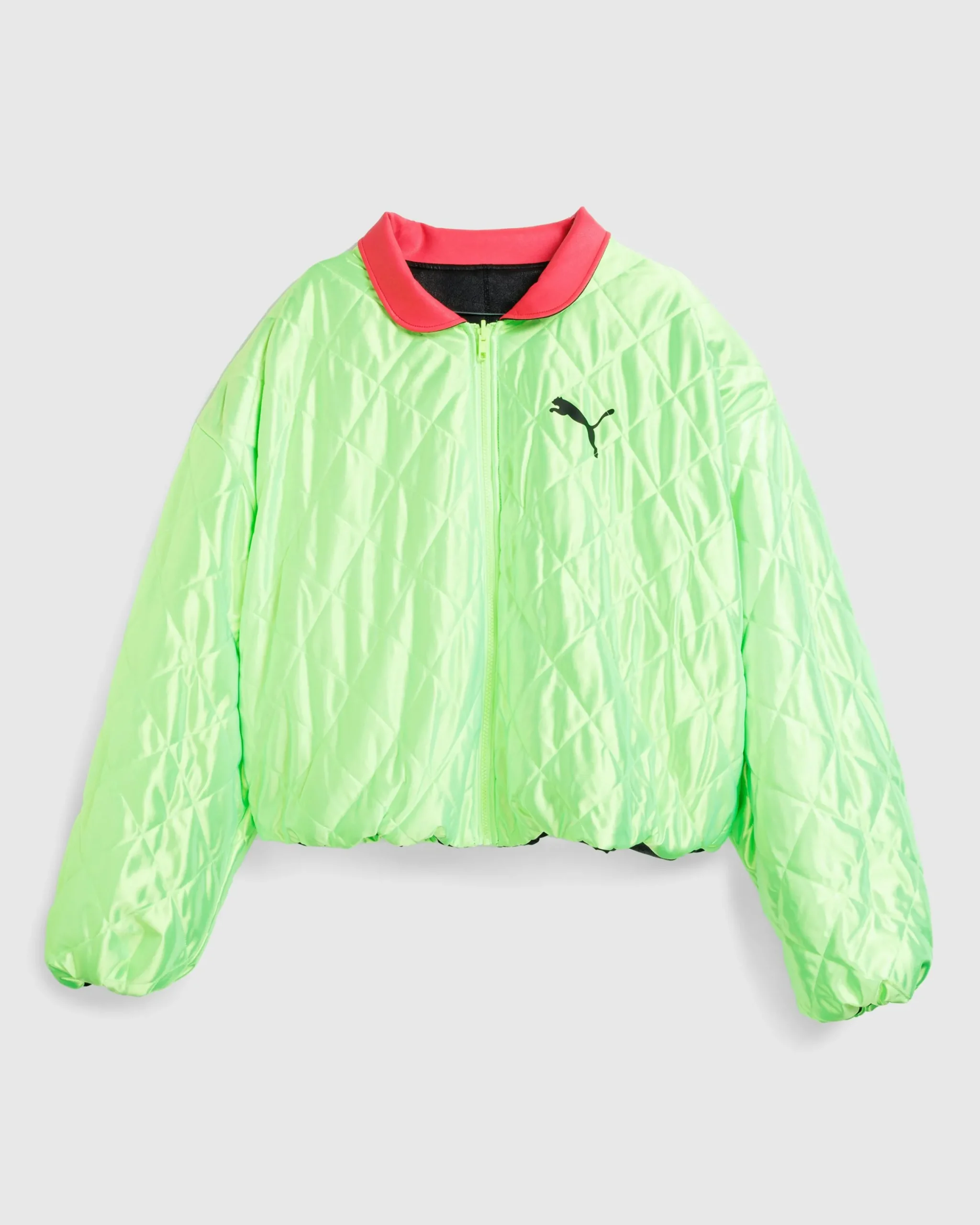Puma Pleather Jacket Black- Outerwear
