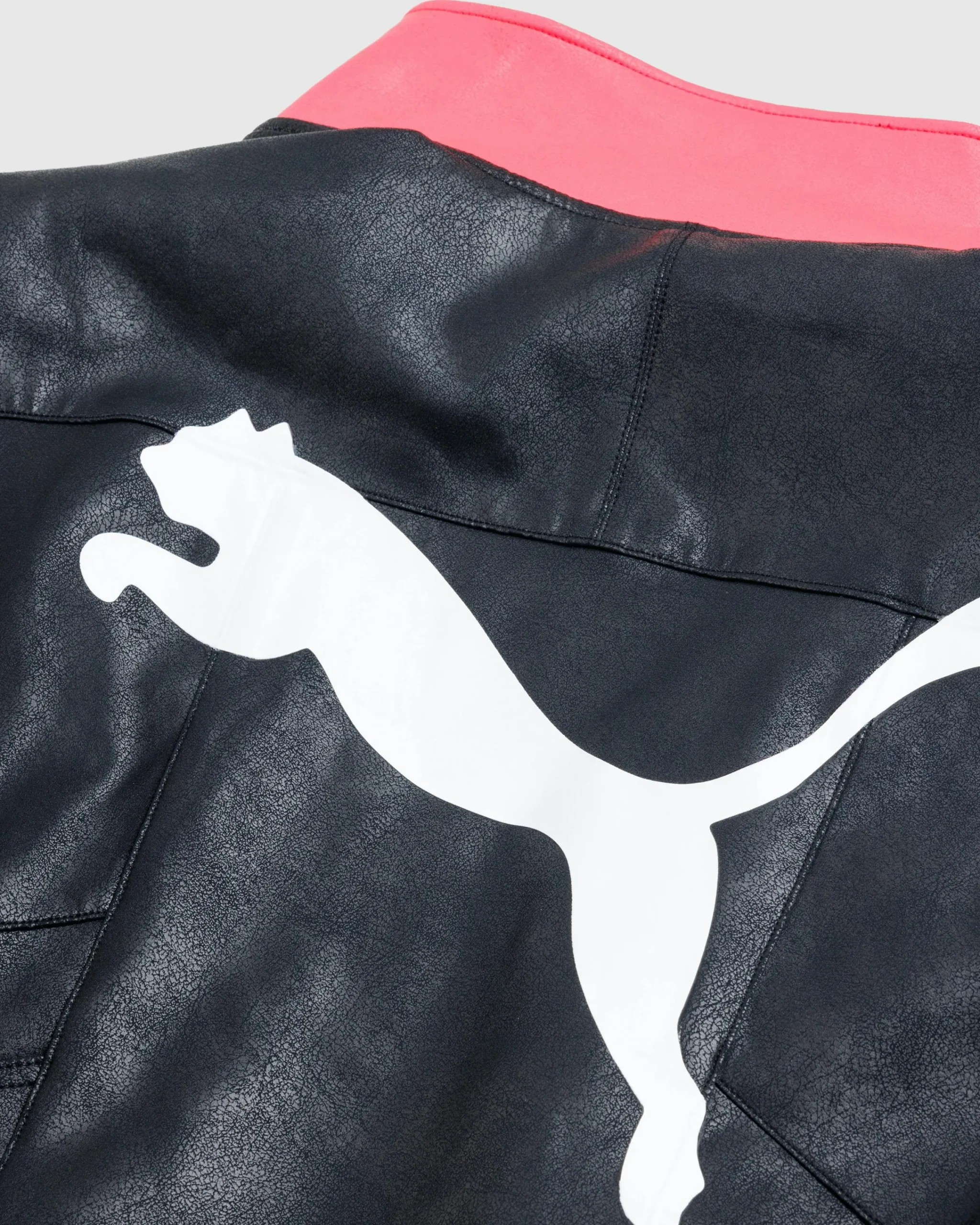 Puma Pleather Jacket Black- Outerwear