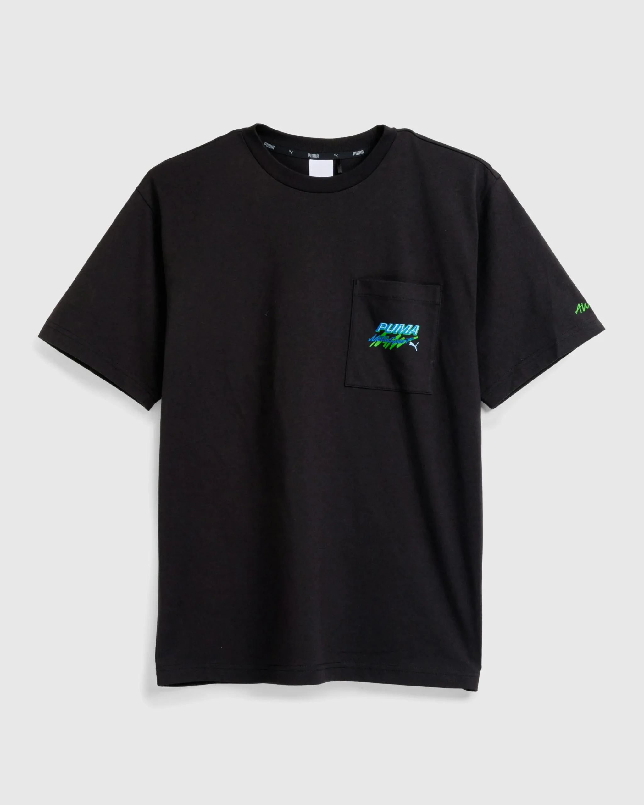 Puma Pocket T-Shirt Black- Tops