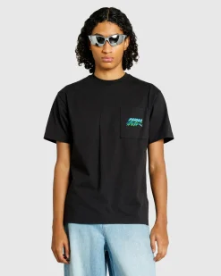 Puma Pocket T-Shirt Black- Tops