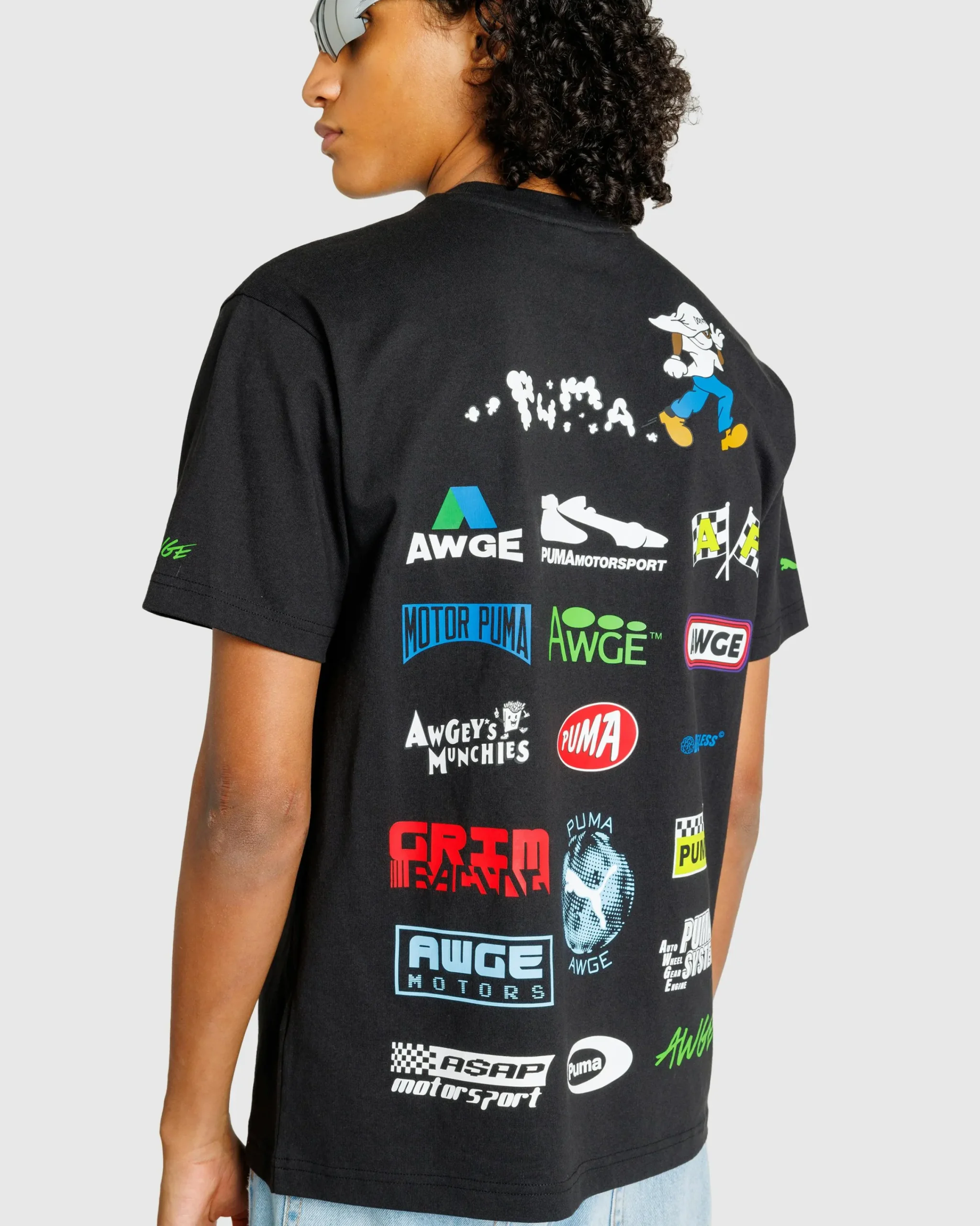 Puma Pocket T-Shirt Black- Tops