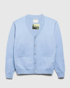 Highsnobiety HS05 Poly Knit Cardigan Light Blue- Knitwear