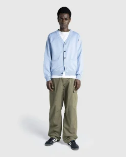 Highsnobiety HS05 Poly Knit Cardigan Light Blue- Knitwear