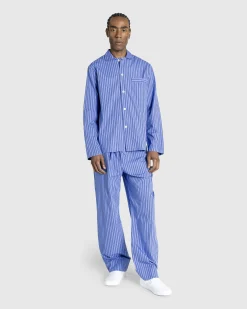 Tekla Poplin Pyjamas Pants Boro Stripes- Underwear And Loungewear