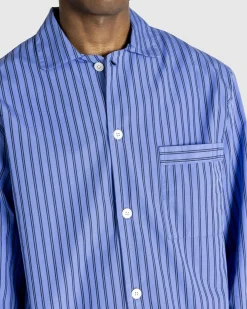 Tekla Poplin Pyjamas Shirt Boro Stripes- Underwear And Loungewear