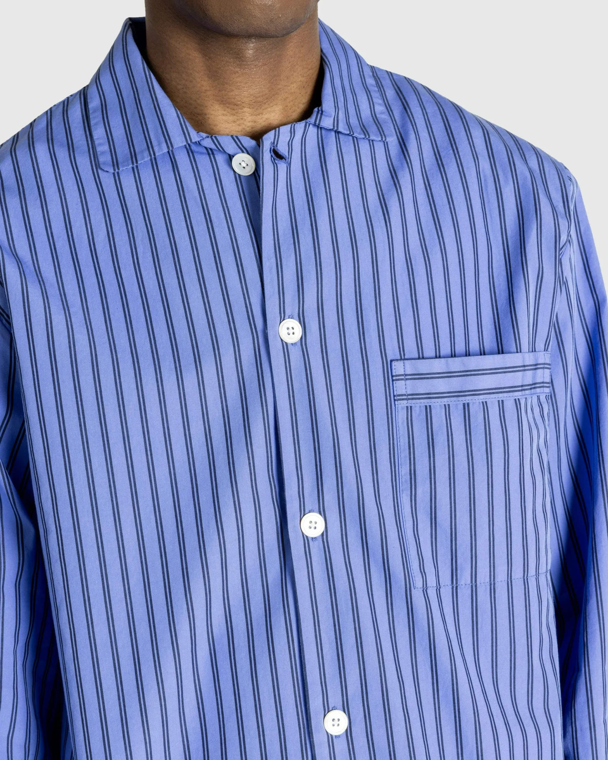 Tekla Poplin Pyjamas Shirt Boro Stripes- Underwear And Loungewear