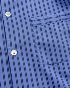 Tekla Poplin Pyjamas Shirt Boro Stripes- Underwear And Loungewear