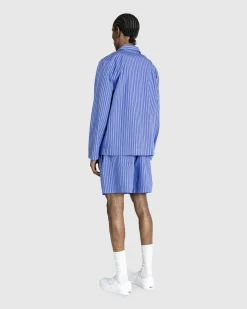Tekla Poplin Pyjamas Shorts Boro Stripes- Underwear And Loungewear