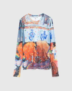 J.W. Anderson Pride Sheer Long-sleeve- Tops