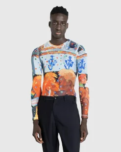 J.W. Anderson Pride Sheer Long-sleeve- Tops