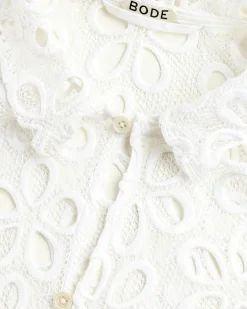 Bode Primrose Lace Short-Sleeve Shirt- Shirts