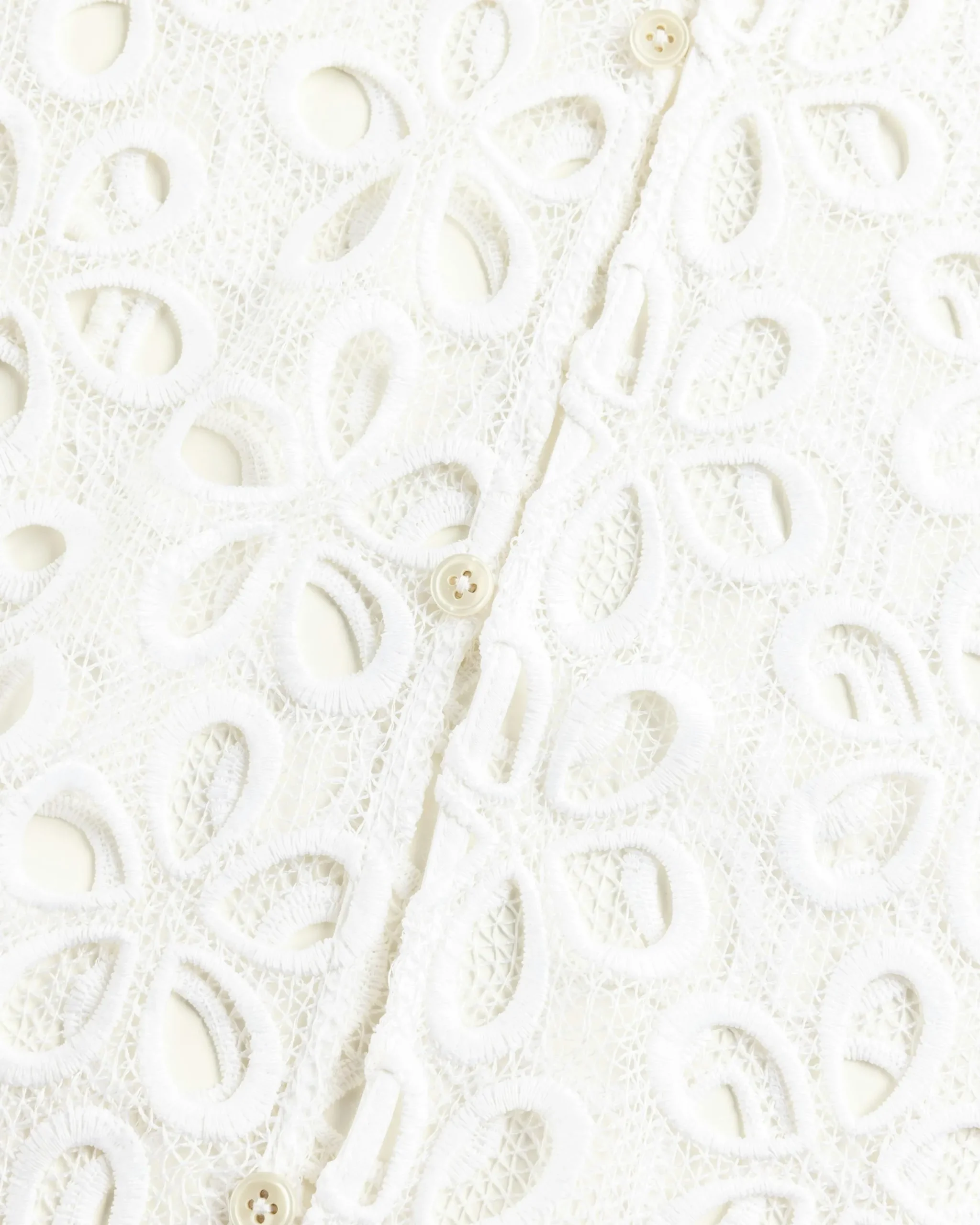 Bode Primrose Lace Short-Sleeve Shirt- Shirts