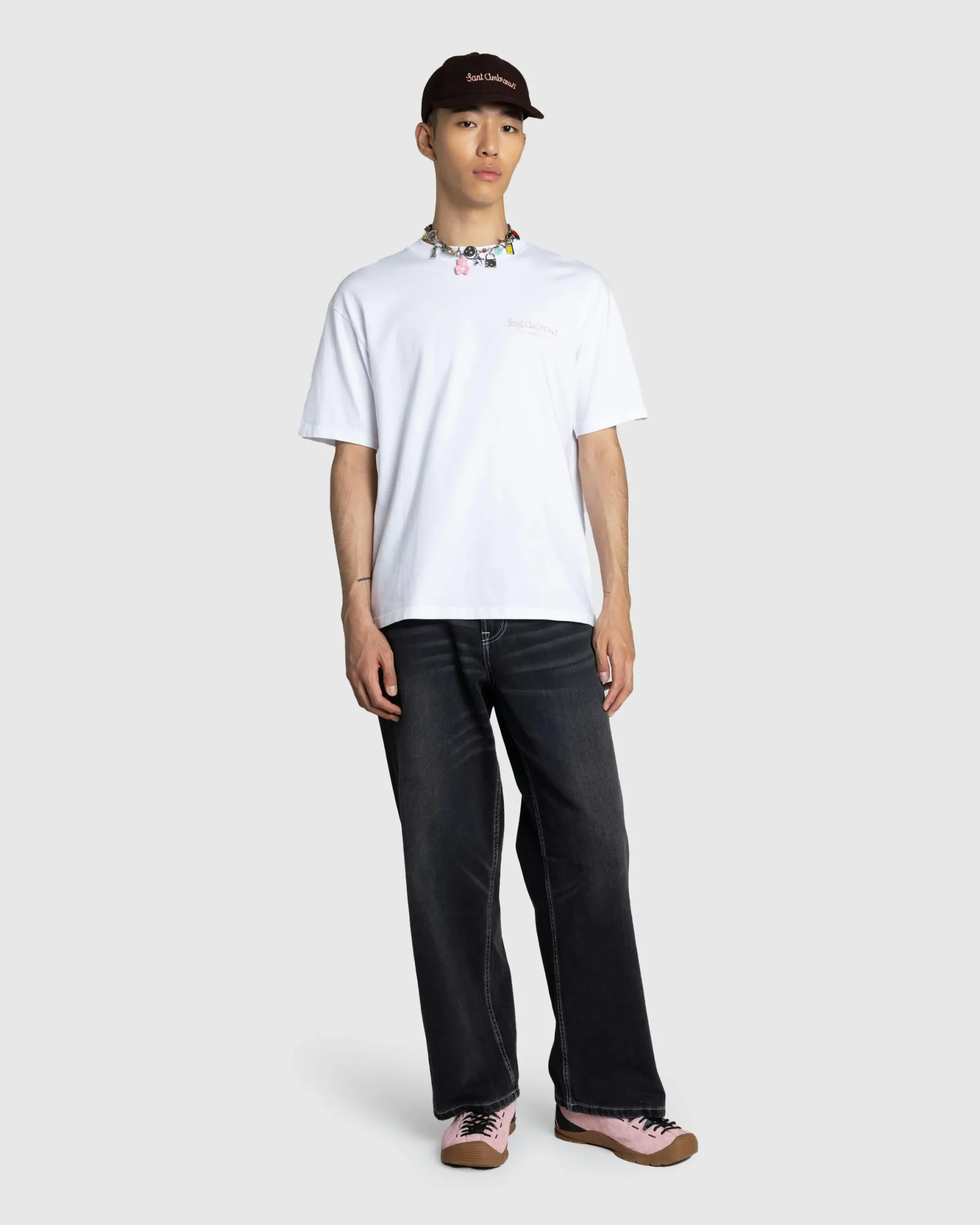 Sant Ambroeus Principessa T-Shirt Off-White- Tops