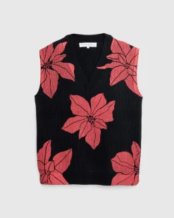 J.W. Anderson Printed V-Neck Vest- Knitwear