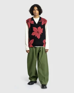 J.W. Anderson Printed V-Neck Vest- Knitwear