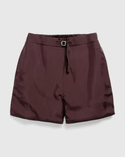 Jil Sander Rayon Shorts Espresso- Shorts