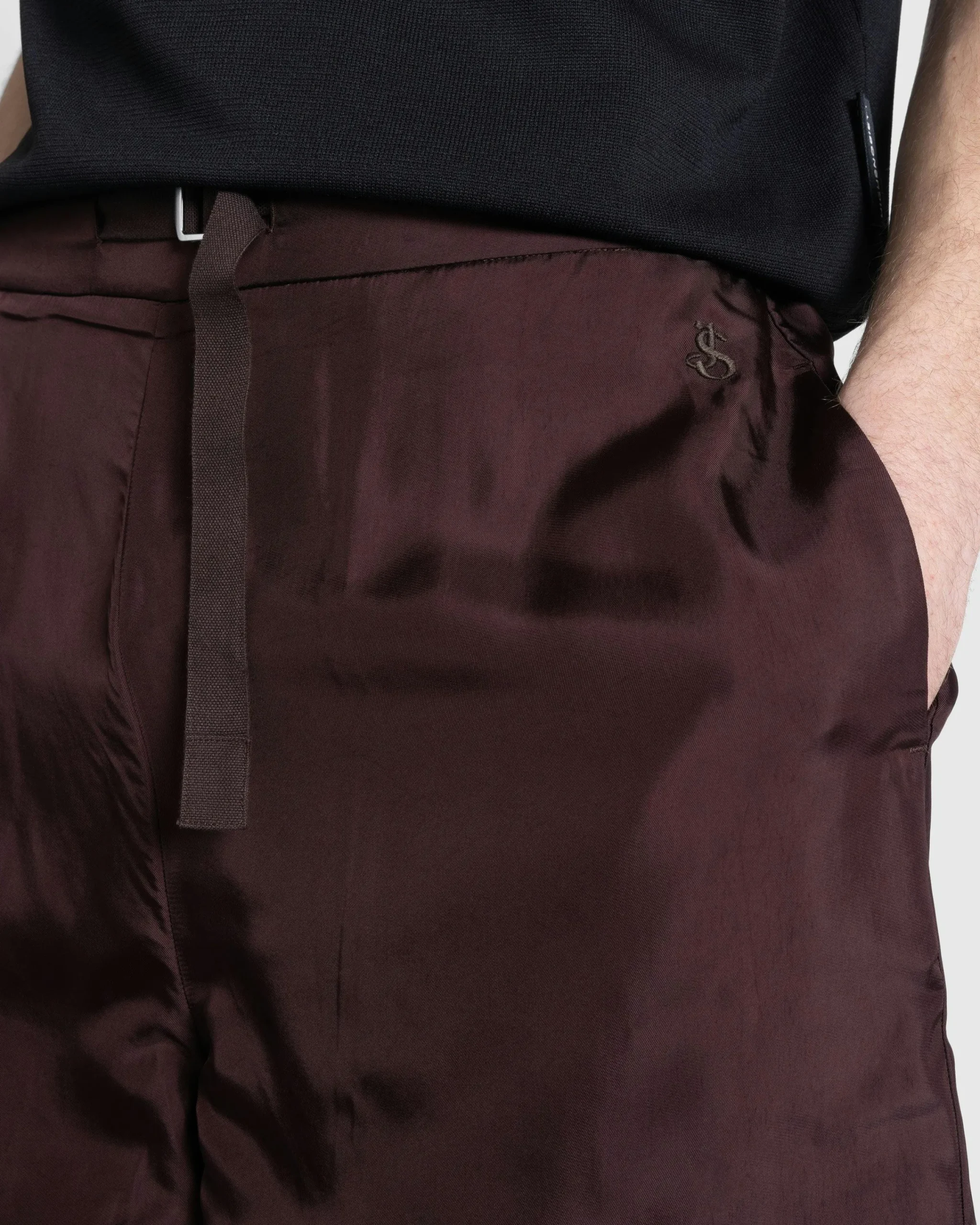Jil Sander Rayon Shorts Espresso- Shorts