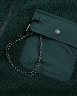 And Wander Re Wool JQ Stand Zip- Outerwear